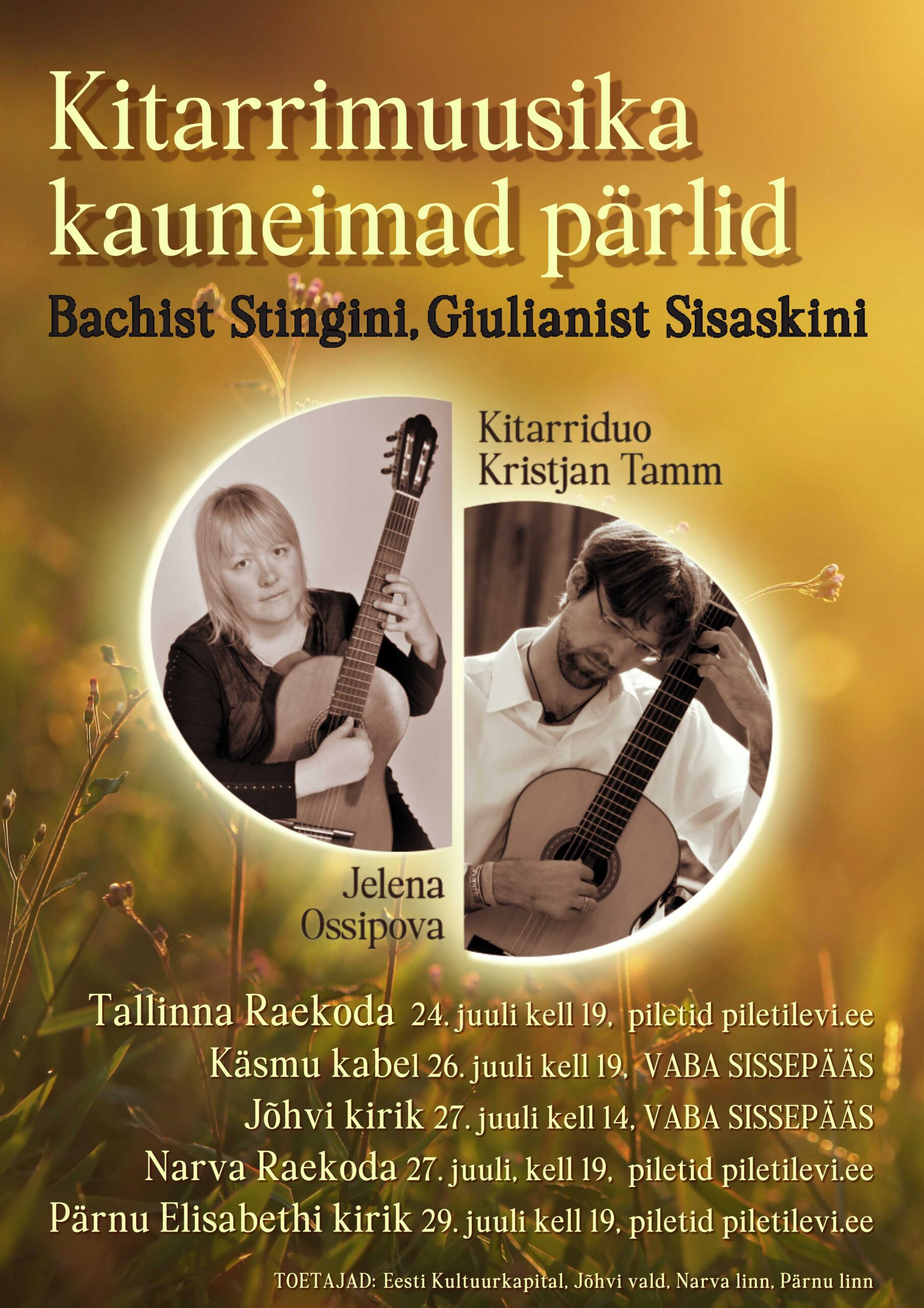 Jelena Ossipova ja Kristjan Tamme kontserdisari tuleb Pärnu